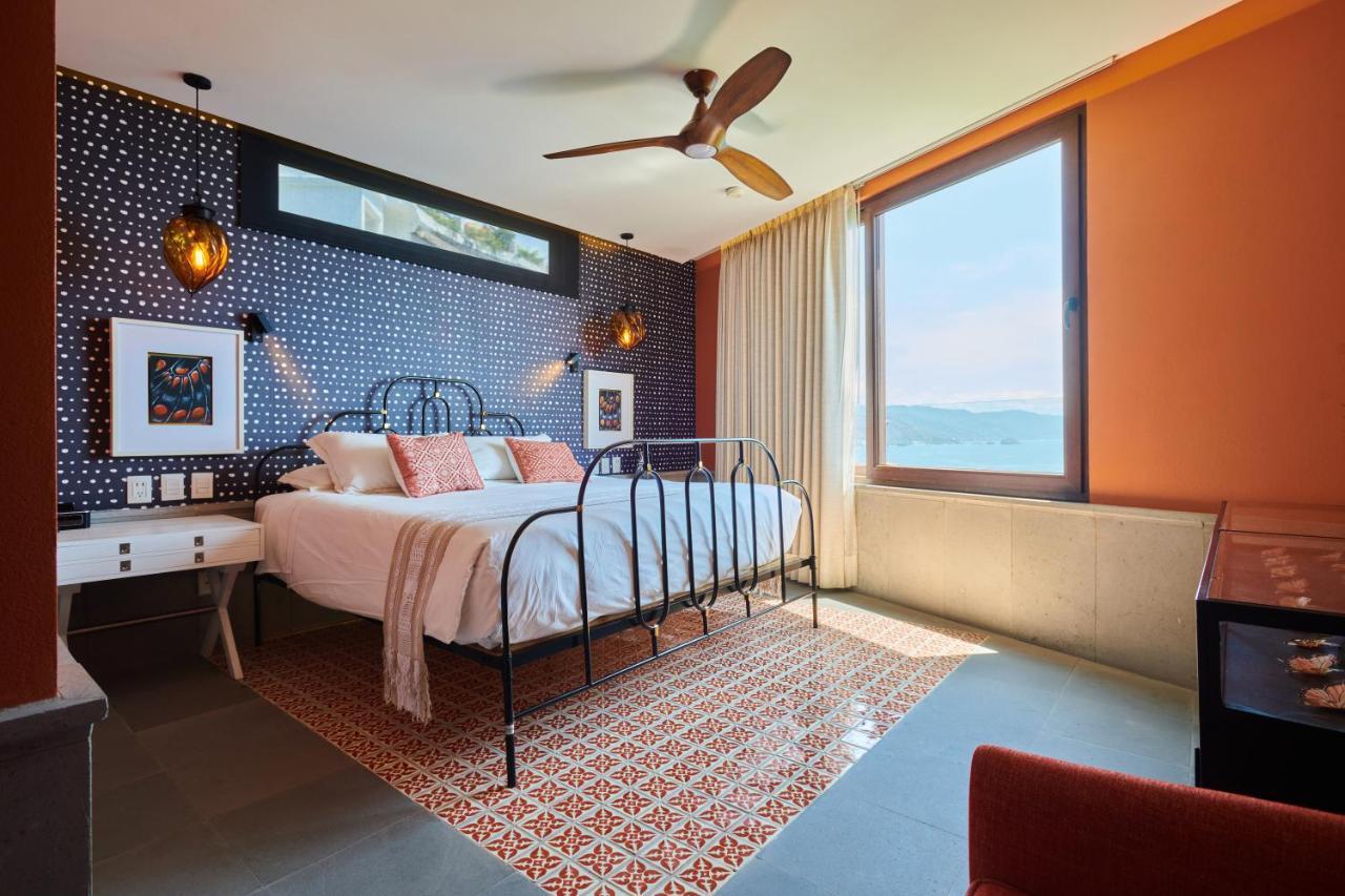 Hotel Luxury Patio Azul (Adults Only) Пуэрто-Вальярта Экстерьер фото A bedroom at the hotel